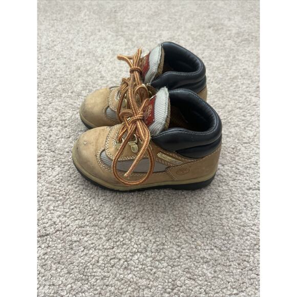 Toddler Boys Timberland Tan Boots Size 8 - Picture 2 of 5